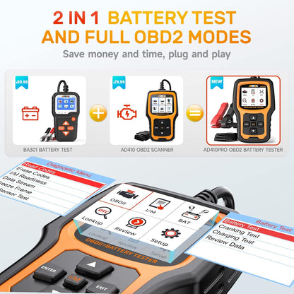 Prolace Auto Diagnostic Tool (Plus Battery Test Kit)