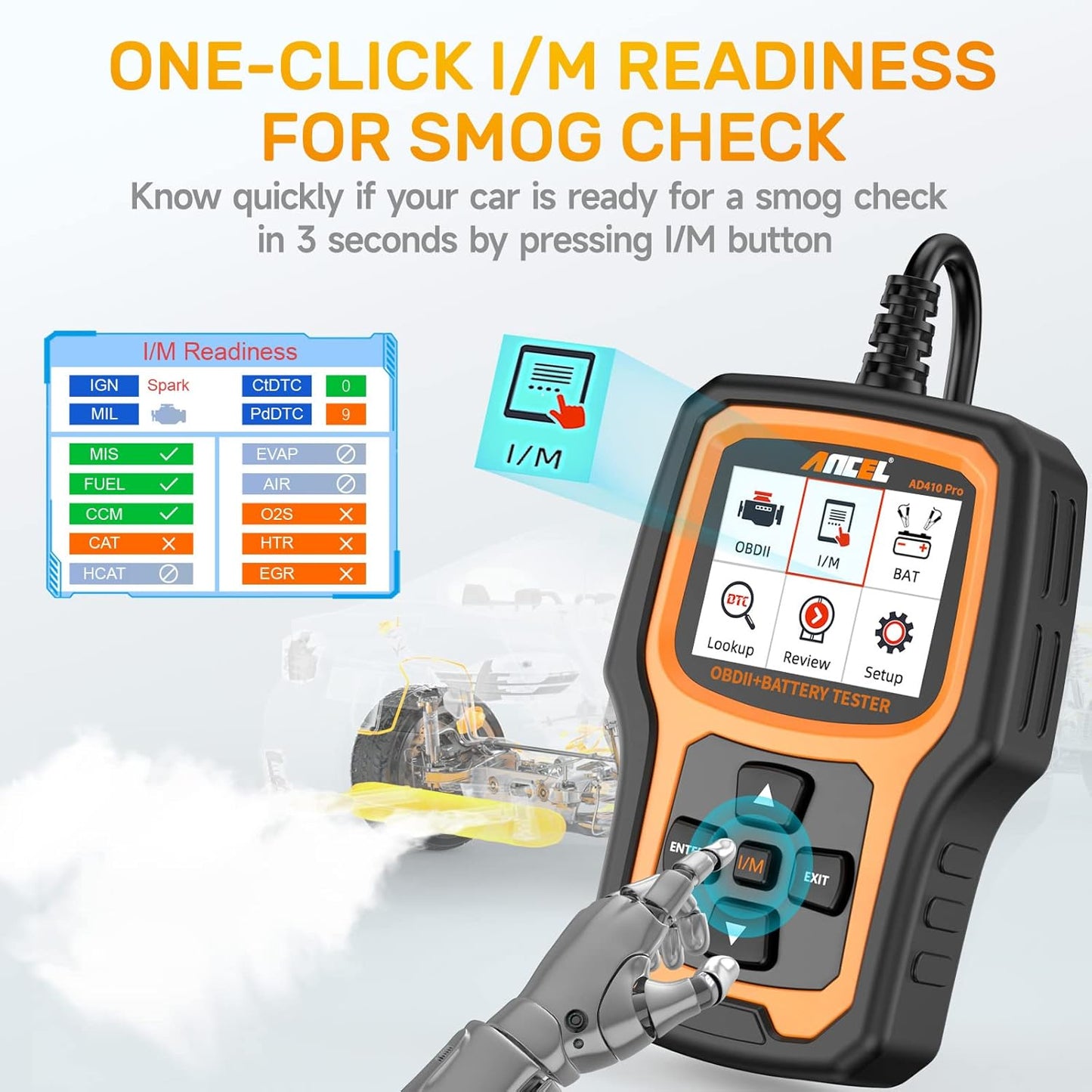 Prolace Auto Diagnostic Tool (Plus Battery Test Kit)